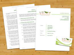 New Building Concept contract sample and business card
