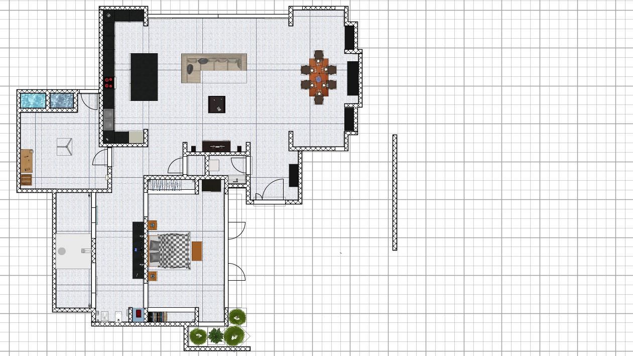 Modern Concrete Block House Layout