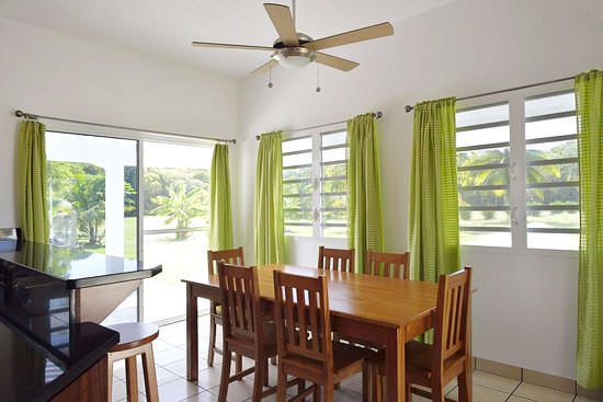 Dining room with mahogany furniture
